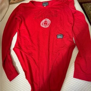 Versace Jeans Couture vintage Vibrant Red Top bodysuit